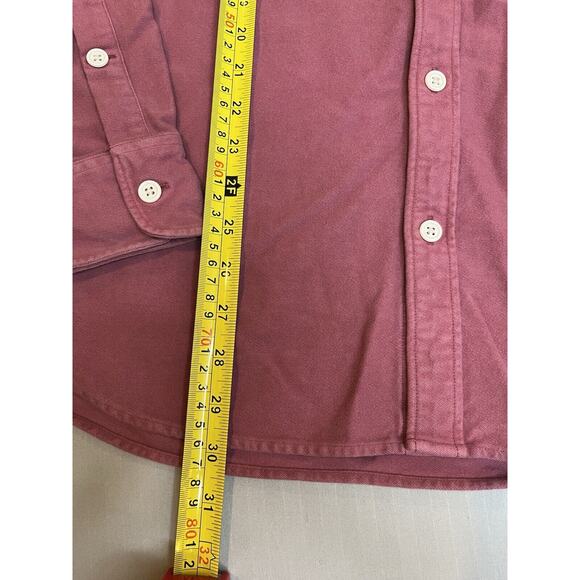 Bonobos Mens Slim Fit Size XXL Pink Button Thick Flannel Long Sleeve Shirt - Picture 5 of 8